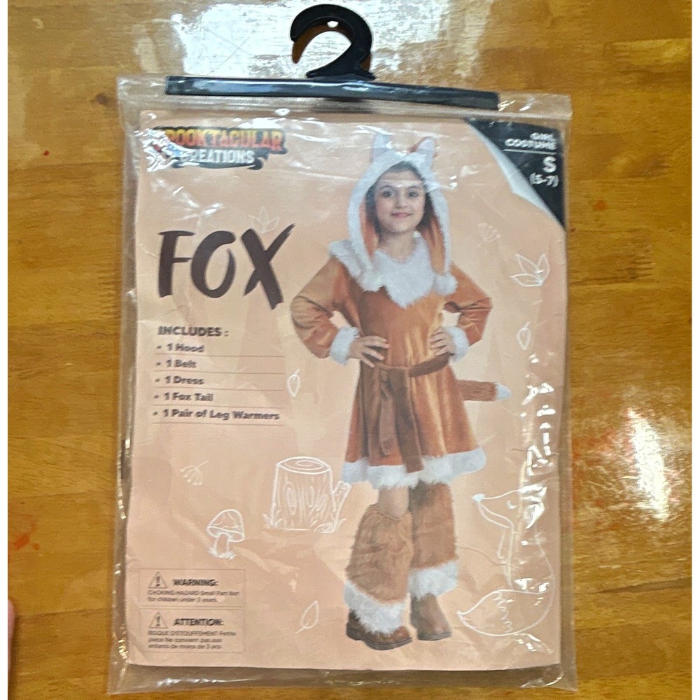 Spooktacular Creations Girls Fox Costume - Size Small (5-7)